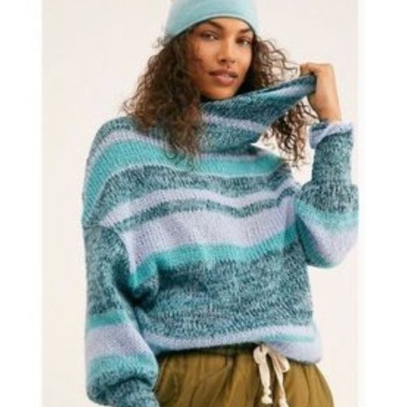 Free People Candy Stripe Tunic Sweater - Picture 3 of 3